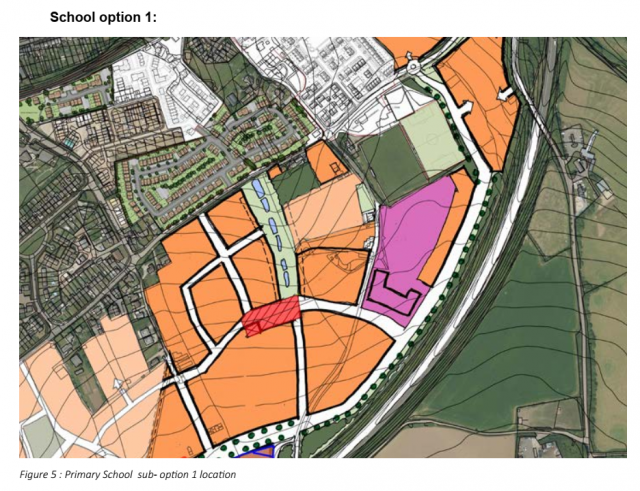 School option 1: Figure 5 : Primary School sub- option 1 location School option 1: Figure 5 : Primary School sub- option 1 location